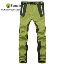 Уличная одежда брюки для мужчин и женщин любителей ветрозащитный водонепроницаемый толстый теплый флис толстый полихроматический опционально