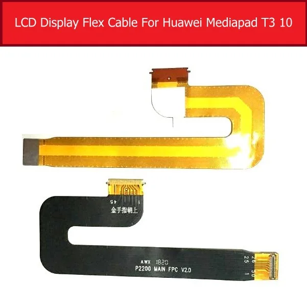 ของแท้สายLCD FlexสำหรับHuawei MediaPad T1 10 BZA L00 AGS W09/L09 LCDเชื่อมต่อเมนบอร์ดFlex Cable