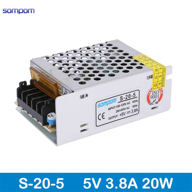 Одиночный выход Sompom 5V 3.8A AC/DC импульсный источник питания | Обустройство дома