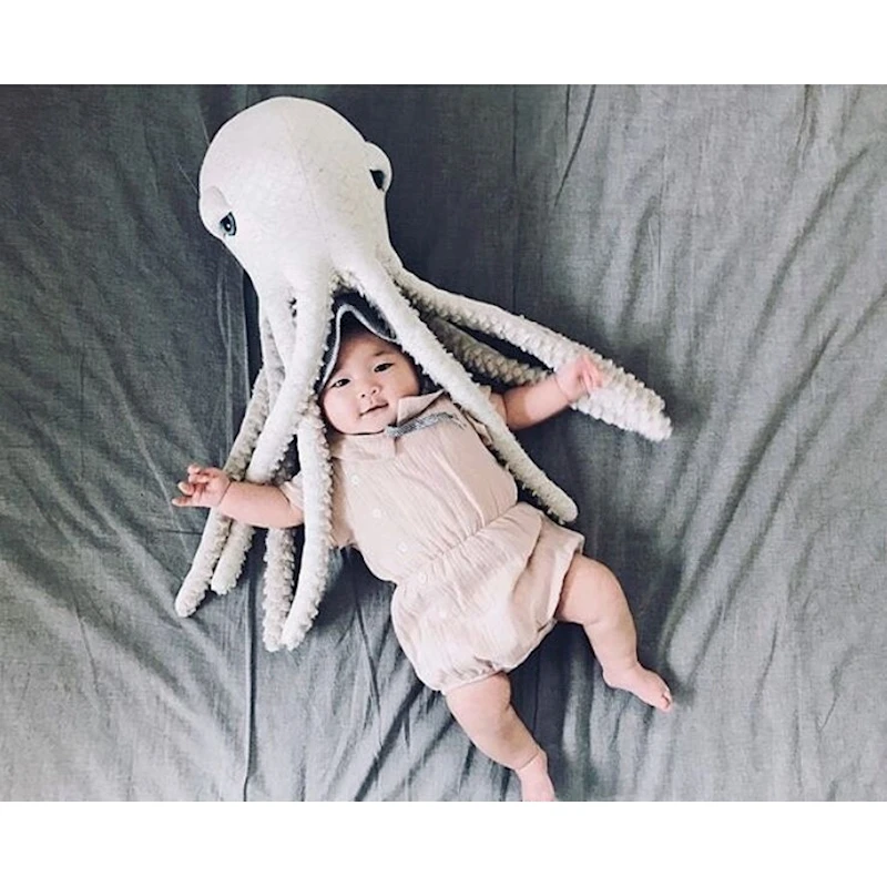 

MYUDI - Children Doll Infant Sleeping dolphin Cushion Kid Baby Octopus Decorative Pillow Cartoon Room Decor Plush Doll Toy