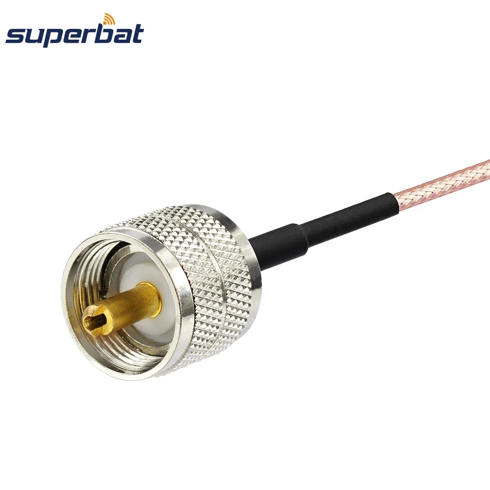 Superbat UHF PL259 SO239 штепсельная Вилка для SMA Разъем RF Pigtail RG316 антенный удлинитель 15 см