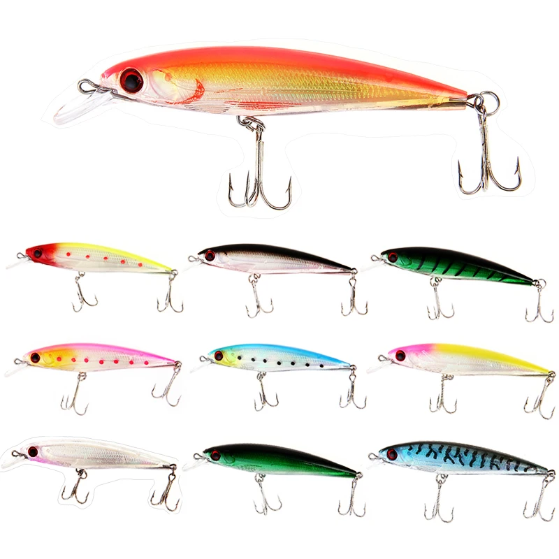

1PC Fishing Lure Minnow Lures Hard Bait Pesca 11CM/13.5G Fishing Tackle isca artificial Quality Hook Swimbait