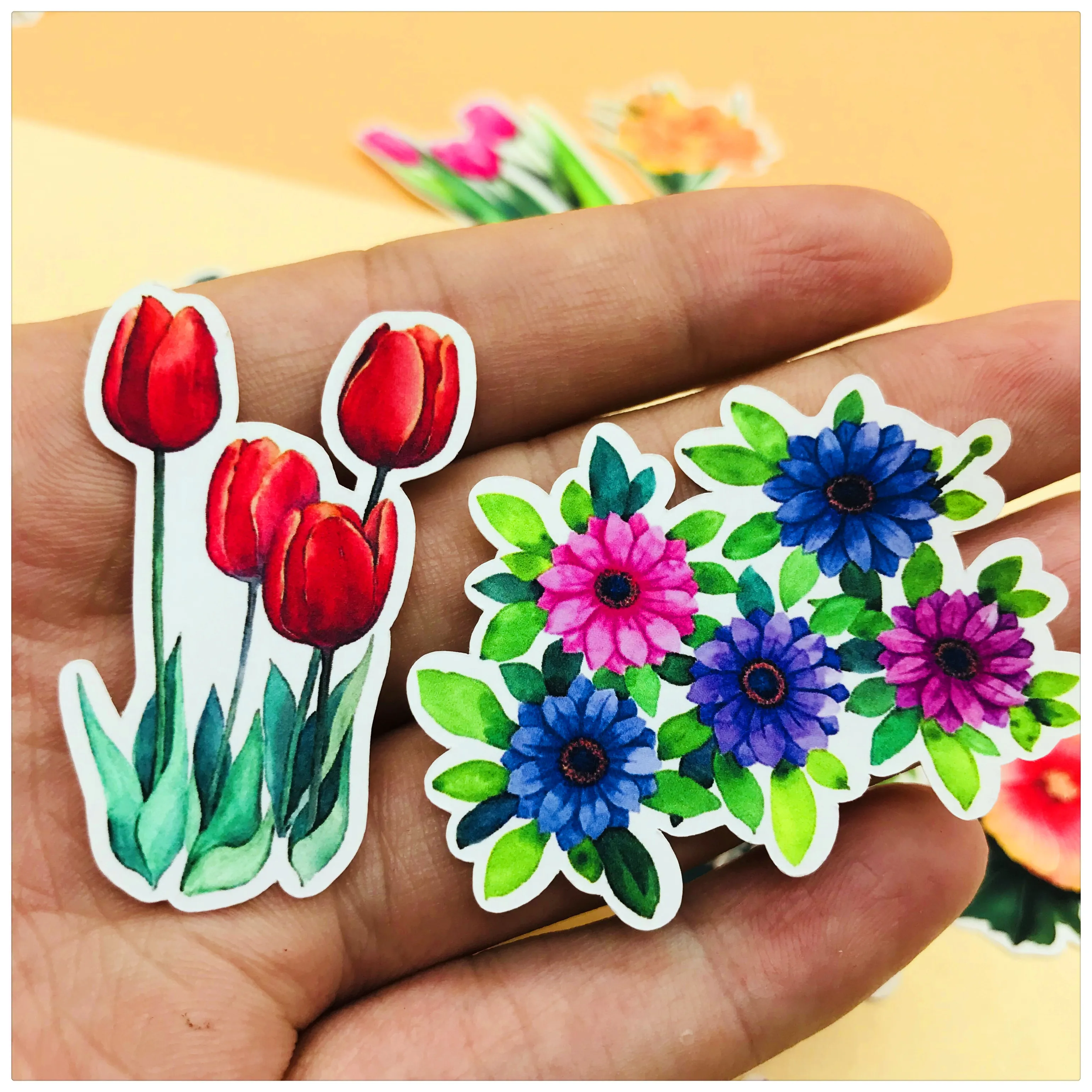 

28pcs Handbook Sticker Packing Flowers and Herbs Albums Decoration journaling stickers scrapbooking