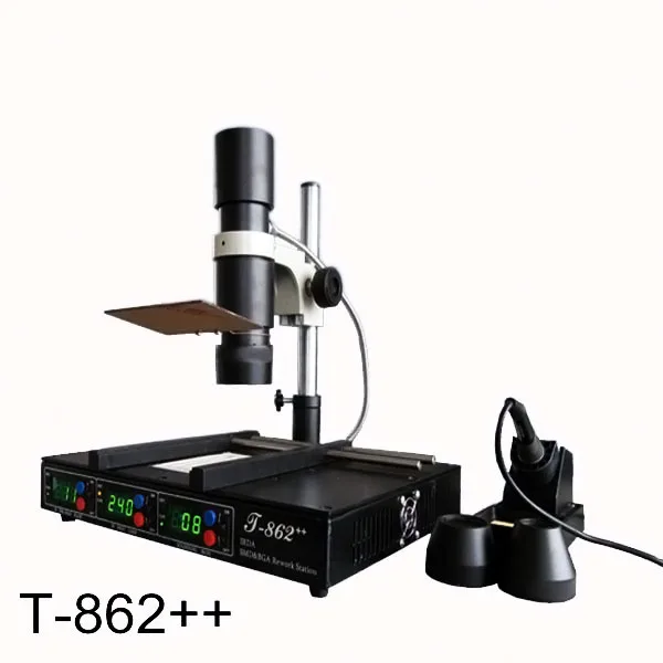 Паяльная станция T862 ++ 110 В IRDA SMD и BGA паяльная с инфракрасным нагревом IC/мобильный