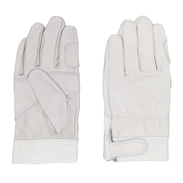 

High Quality Sport Men's Work Gloves Goat Leather Security Protection Safety Cutting Working Cowl Fluorescence Firefighting Glov