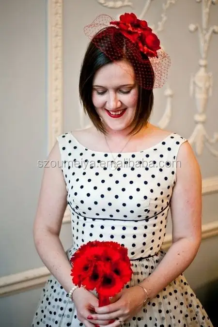 black and white polka dot dress for wedding