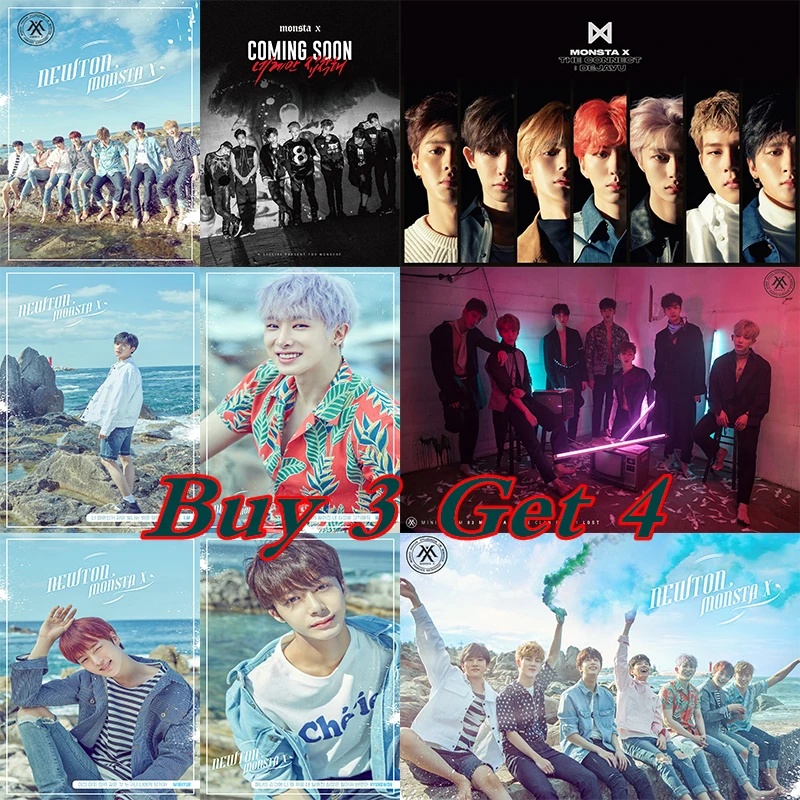 Monsta X отображает яркость интерьера дома белая бумага хорошего качества домашняя