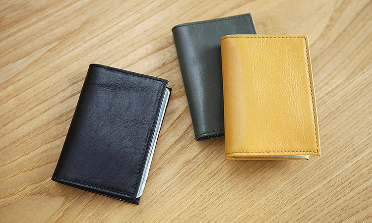 

LAN Free Shipping men's leather name card case business card holder ultra thin card case