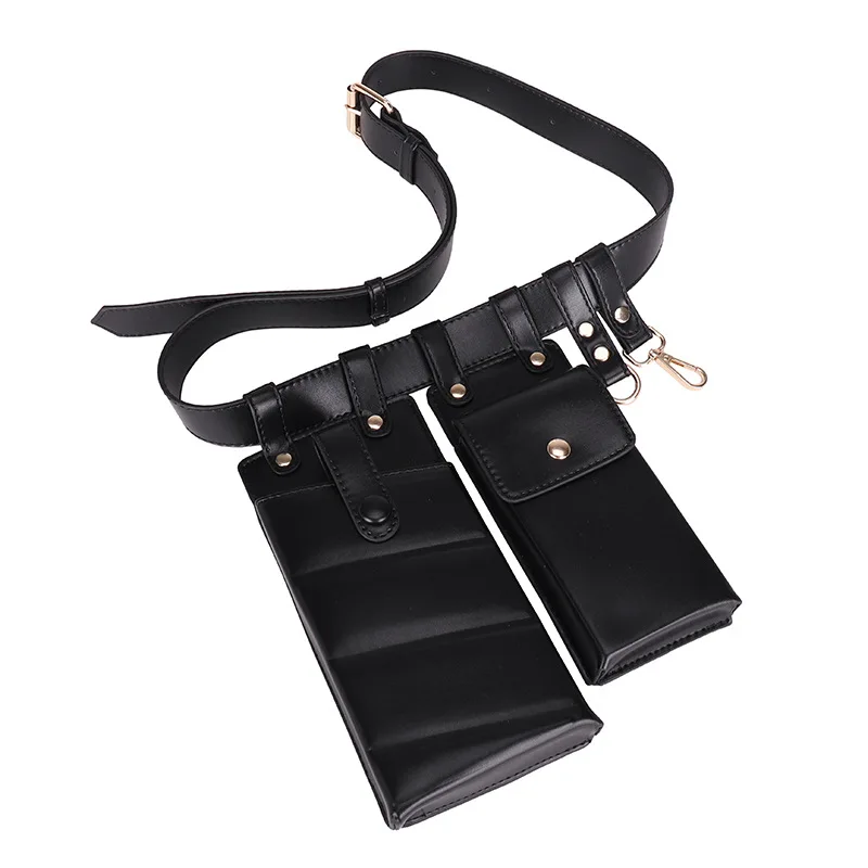 Качественная Кожаная поясная сумка для женщин, поясная сумка, поясная сумка, нагрудная сумка для телефона, модная женская нагрудная сумка через плечо, женский кошелек - Цвет: black