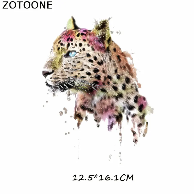 ZOTOONE термопечать ПВХ крутой Лев лиса патчи для одежды утюгом Переводные животные