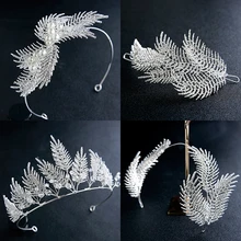 Модные свадебные украшения для волос серебряного цвета со стразами, ободки для волос, королевская свадебная корона, тиара, аксессуары для волос, женские повязки на голову