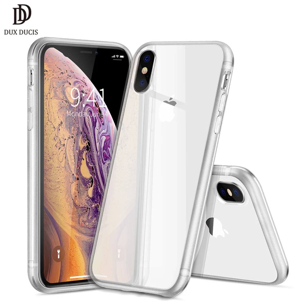 Прозрачный чехол DUX DUCIS из ТПУ для телефона iPhone Xs X мягкий силиконовый XS Max XR s 8 7 plus