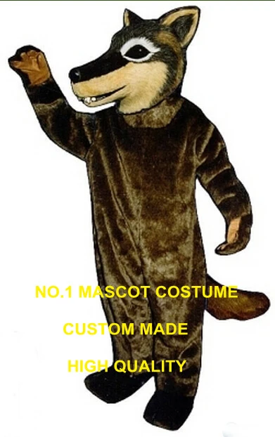 Disfraz de Mascota de Coyote salvaje, venta al por mayor, tamaño adulto, ojos blancos, de lobo de dibujos animados, disfraces cosplay, vestido de fantasía de Carnaval 2679|dress up halloween costumes|dress