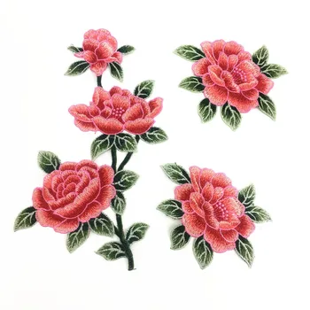 

DIY colorful Clothes Bust Dress Patches Flower Floral Collar Sew on Patch Cute Applique Badge Embroidered Fabric Sticker