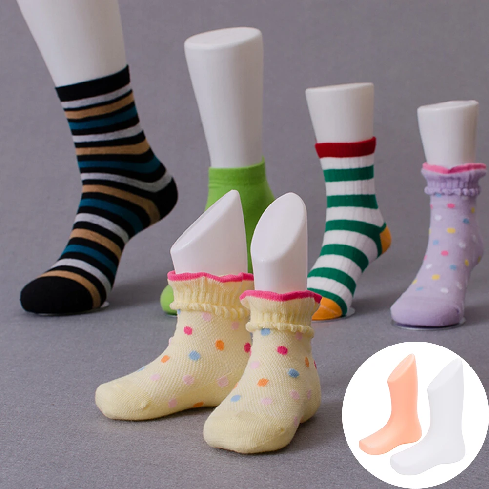 

1PCS Children Foot Display Mold Socks Shoes Mannequin Modeling Feet Short Stocking Home DIY Supplies Accessories 2Colors