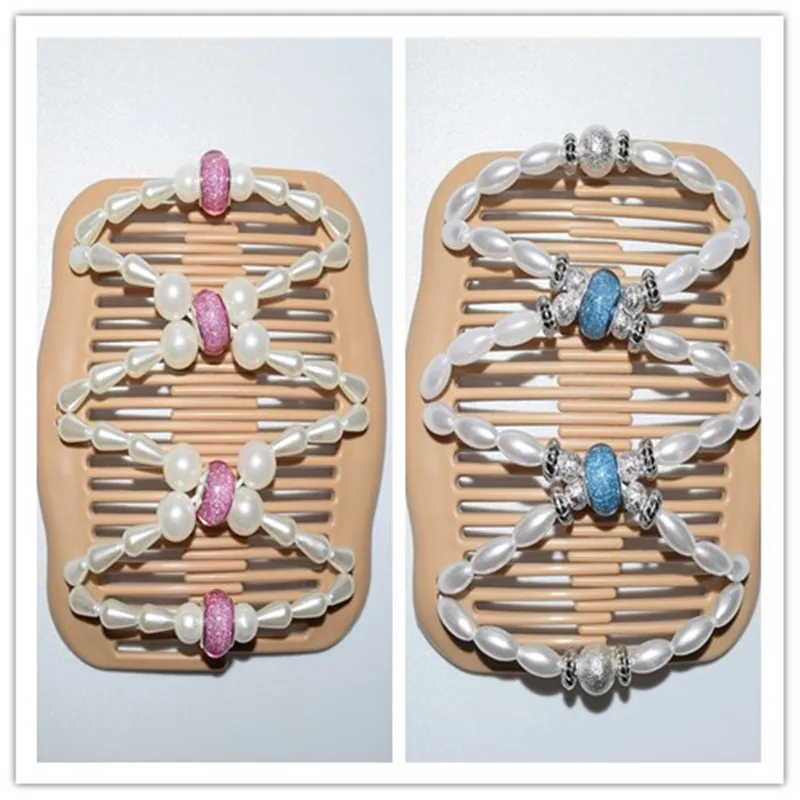 

60pcs/lot fashion pink or blue mix style beautiful luxury magic comb free shipping 2019