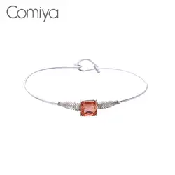 Comiya модный браслет романтичный женский орнамент стеклянный геометрической формы мозаика Подвески Браслеты Pulserial Colgantes цинковый сплав