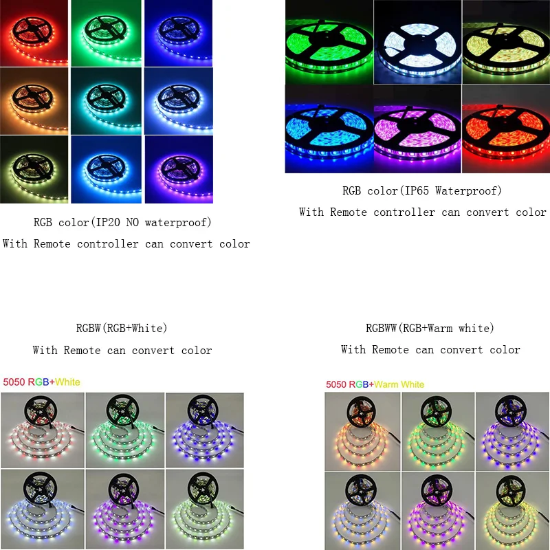 Светодиодная лента RGB 12 В постоянного тока светильник аемая 10 м 5 RGBW RGBWW 5050 60