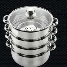 Кухонная утварь пароварки инструмент для приготовления пищи Кастрюля со спуском пара 30 см 4 слоя кастрюля Boils