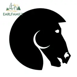 EARLFAMILY 13 см x 12,8 см мультфильм Силуэт лошади необычная отделка машины виниловая наклейка Водонепроницаемая Автомобильная наклейка