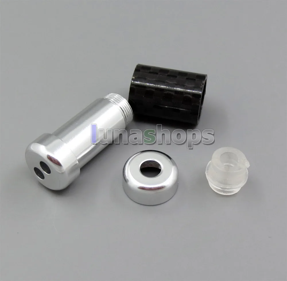LN005421 Aluminium Alloy Carbon Super Light Headphone Earphone Cable Splitter Adapter Plug For DIY Custom
