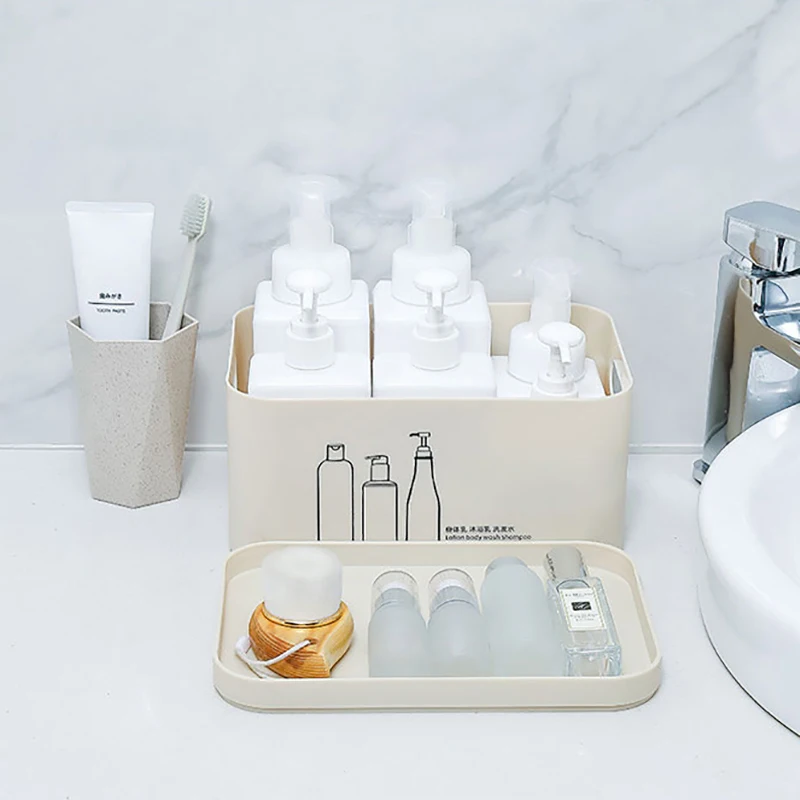 Cute Office Storage Box With Lid Girl Skin Care Key Pen Makeup Cosmetic Lipstick Sundries Container Desktop Articles Organizer