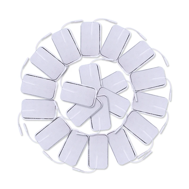  100Pcs Reusable Electrode Pads For Tens Acupuncture Digital Therapy Machine Electric Body Massager 