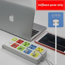 Универсальное преобразование гнезда platooninsert 8 usb power strip С EU UK US type
