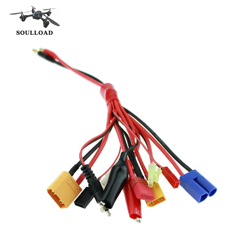 

Multifunctional Lipo Battery Charger Plug Convert Cable 11 in 1 Universal Power Line Transfer Line RC Models Accessories tools