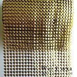 Лучшее качество Швейные аксессуары полые имитация 10 ярдов пластиковая сетчатая, отделанная стразами золотой