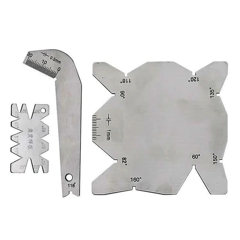 

3PC Diagonal Metric Measuring Tape Goniasmometer Bevel Protractor Universal Lathe Tool Cutter Angle Gauge Drill Point Gauge