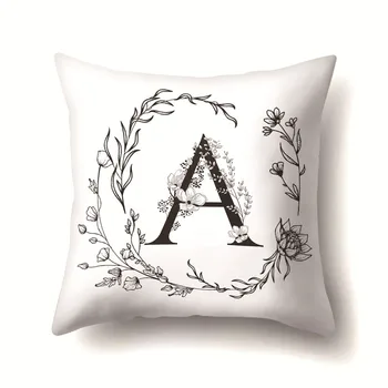 

Nordic Style Letter Wreath Kussenhoes Sofa Seat Car Seat Farmhouse Pillows Gift Pillow Case Home Office Furniture Decor