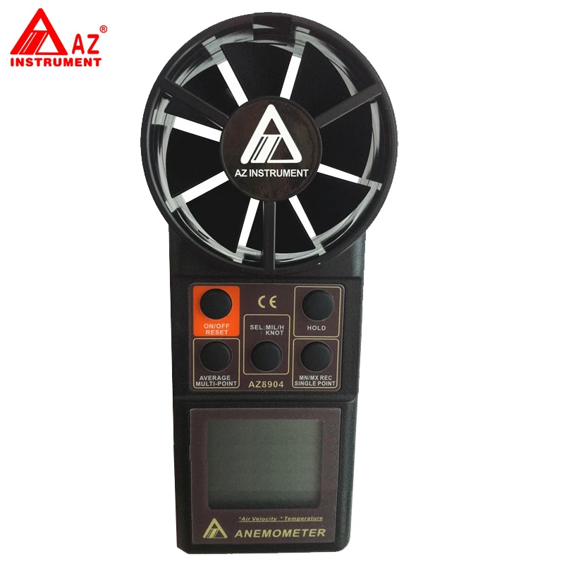 

AZ8904 Air Temperature Air Flow Meter Wind Speed Meter