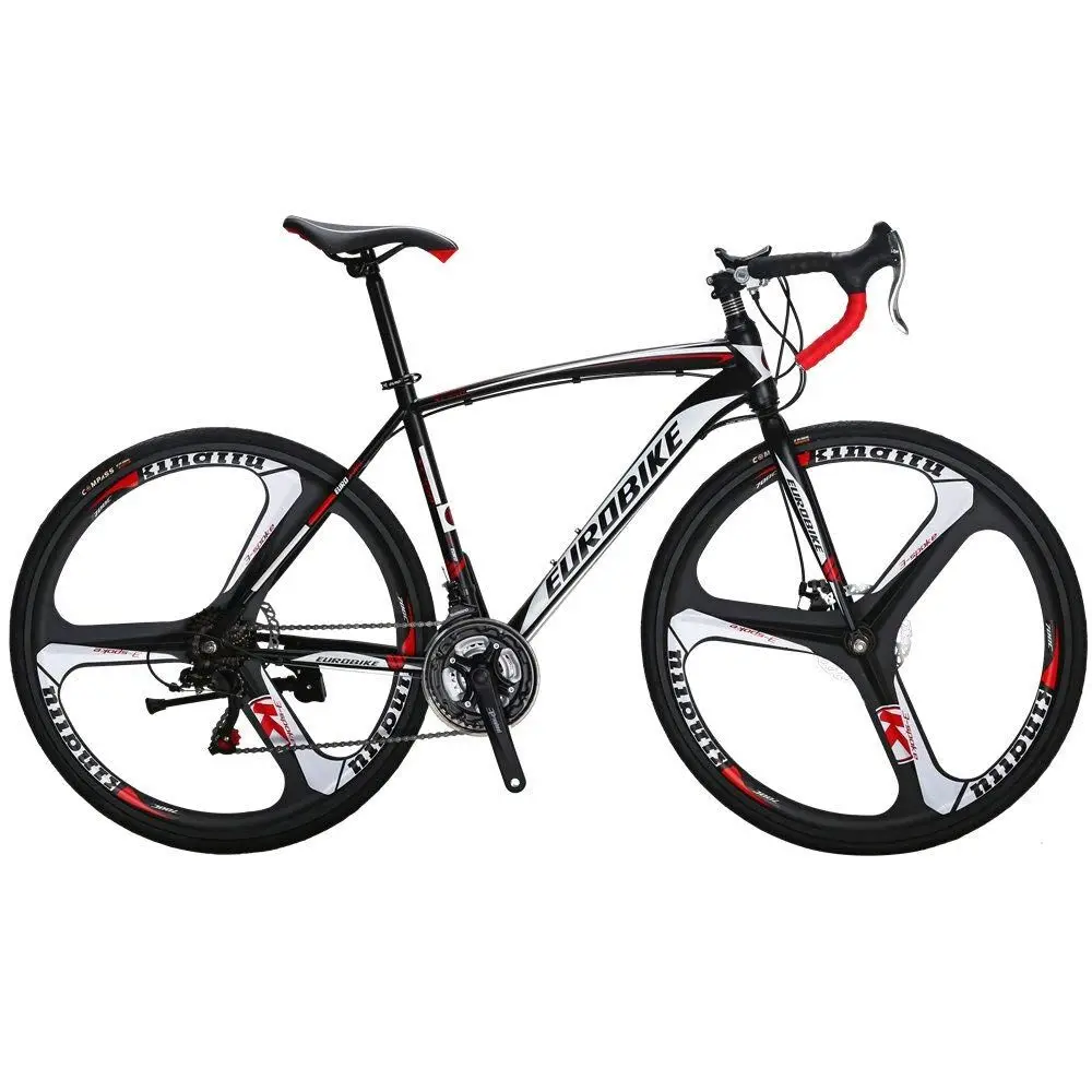 

Cyrusher XC550 Racing Road Bike 700Cx28C Steel Hard Frame 21 Speed 3-knife Integrated Wheel Curved Handlebar Double Disc Brake