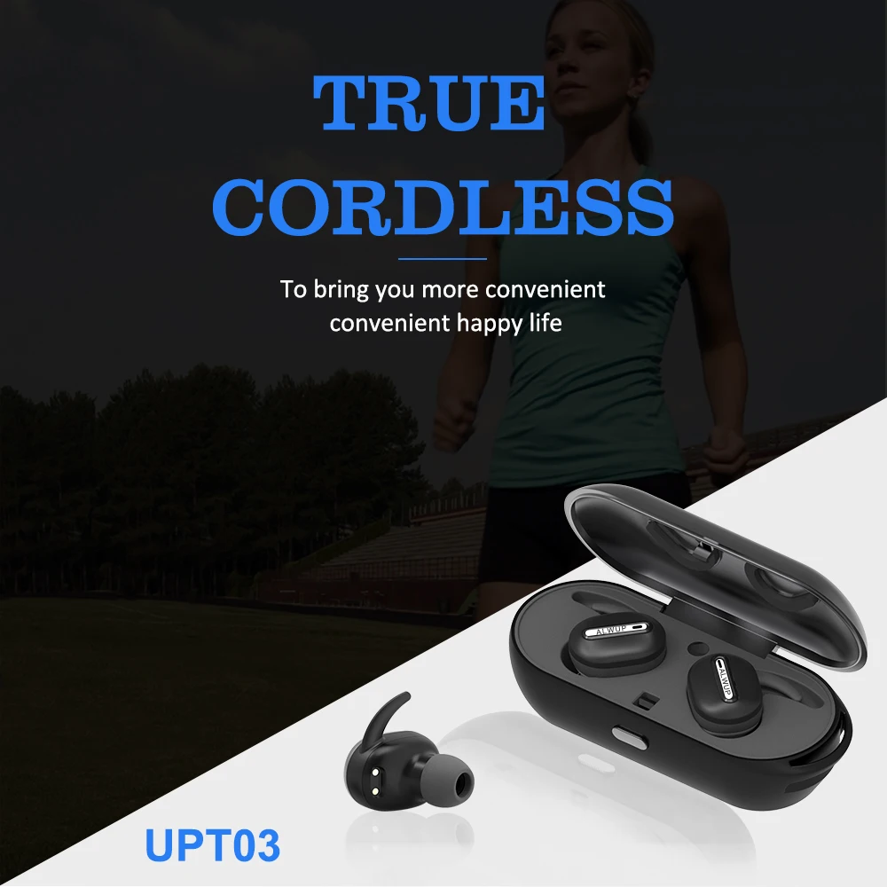 Mini Bluetooth 4.1 Earphone Headphone Twins True Wireless Earphone Earbuds In-Ear Invisible Earpieces Earpods