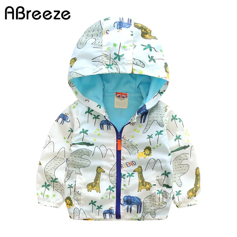 Abreeze 2017 New children s hoodies classic animal style summer autumn kids jackets for boys casual
