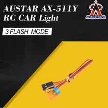 AUSTAR AX-511Y Circular Ultra Bright LED Light Strobing-blasting Flashing Fast-slow Rotating Mode for RC Car Model part