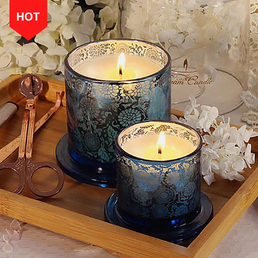 

Festive Scented Candles Christmas Wedding Decoration Aroma Birthday Candle Wax Jar Light Bougie Mariage Gift Candle Wick 30c0024