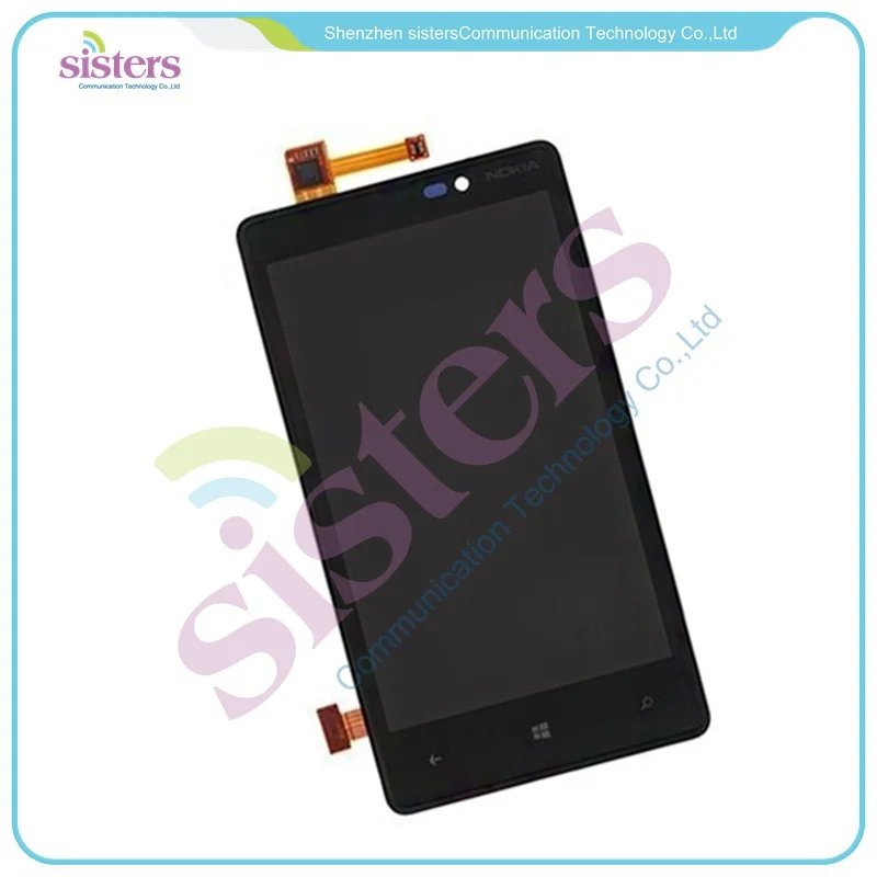 NOK0121 Hot Sale iPartsBuy LCD Display + Touch Screen Digitizer Assembly with Frame Replacement for Nokia Lumia 820 (2)