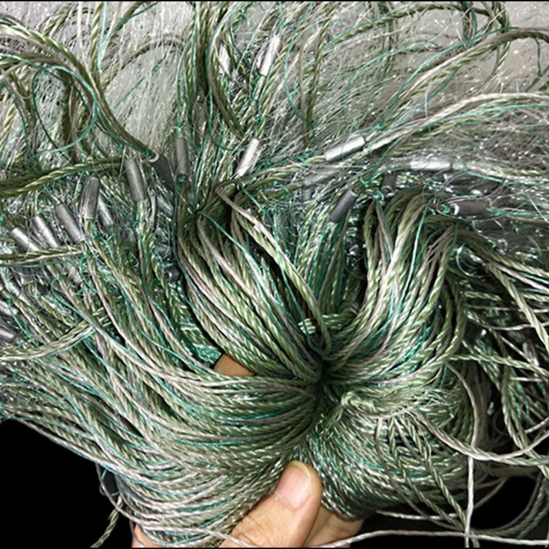 Rede de Pesca de Mar Armadilha de Pesca Rede de Pesca Rede de Emalhar Camadas 2 cm Malha Peixe Potes Pia China H1.5m * L50m 3 9 malha rede de pesca de mar peixe