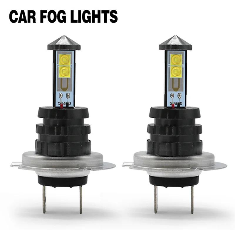 2pcs H1 H3 9006 HB4 H11 H8 H7 Auto LED Fog Light Bulb 9006 880 881 20W LED Bulb Car Daytime Running Light DRL Lamp 6500K White