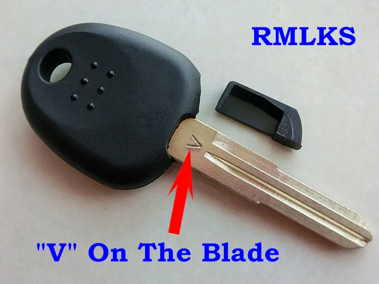 RMLKS автомобиль S V L H hp ключ лезвие транспондер чип ключ чехол для HYUNDAI Coupe Tucson Elantra Accent Santa Fe i10 Uncut Blade