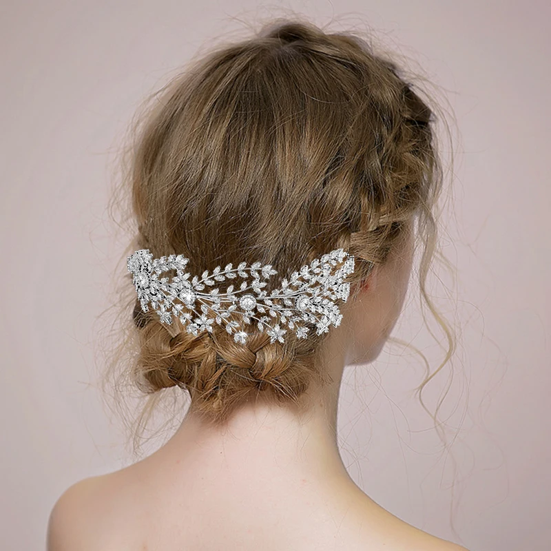 Corona Fascia Hadiyana Fascino Romantico Foglia Forme Di Disegno Accessori Per Capelli Per Le Donne Matrimonio O Di Partito Bc5367 Corona Princesa