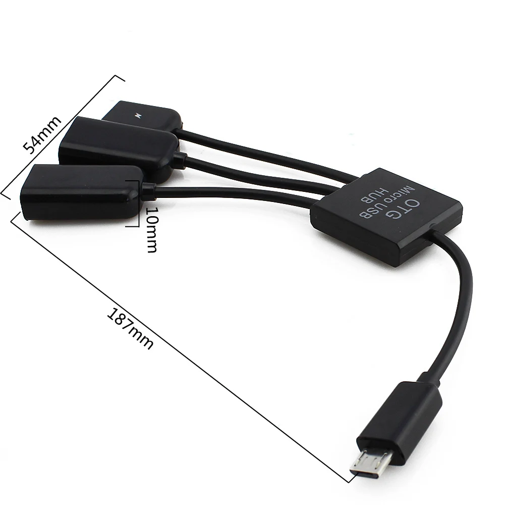 USB 2 0 Hub usb хаб 4 в 1 адаптер с портами хост OTG кабель зарядный концентратор Шнур
