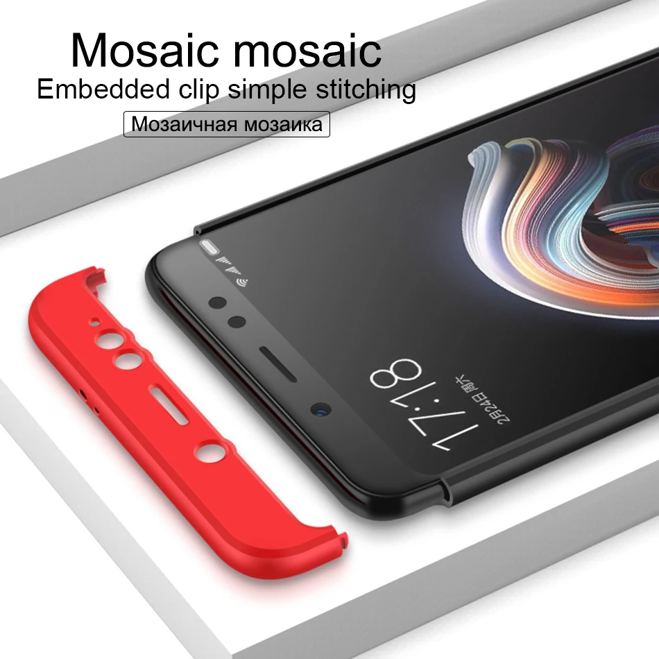 Чехол для Xiaomi Redmi Note 5 Global 5 Plus чехол 360 полная защита противоударный жесткий чехол для Redmi 4X Note 5A pro 6 Pro S2 Y2 чехол