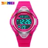 SKMEI Children Watches Cute Kids Watches Sports Cartoon Watch for Girls boys Rubber Children's Digital LED Wristwatches Reloj