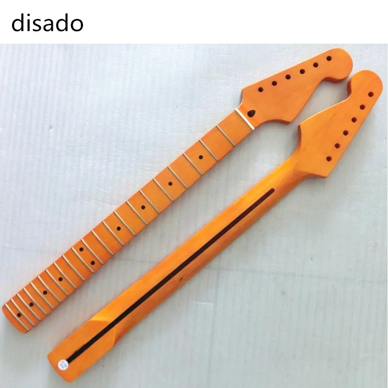 disado 21 Frets inlay dots One Piece maple Electric Guitar