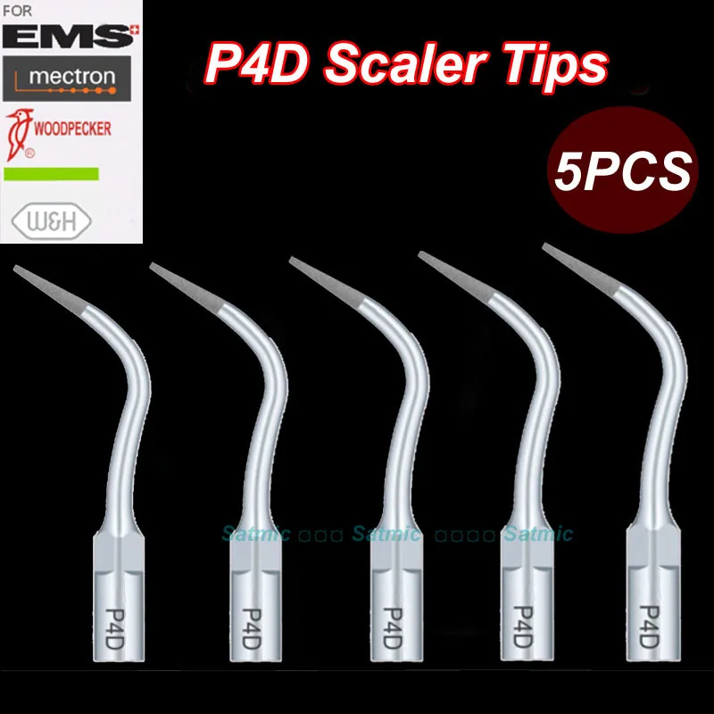 5pcs P4D scaler tips tools for dentist teeth whitening dental