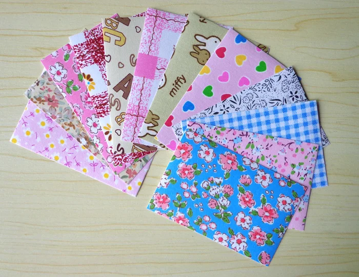 6Packs Lovely Fabric Stickers Party Decoration Stickers Small Size ...