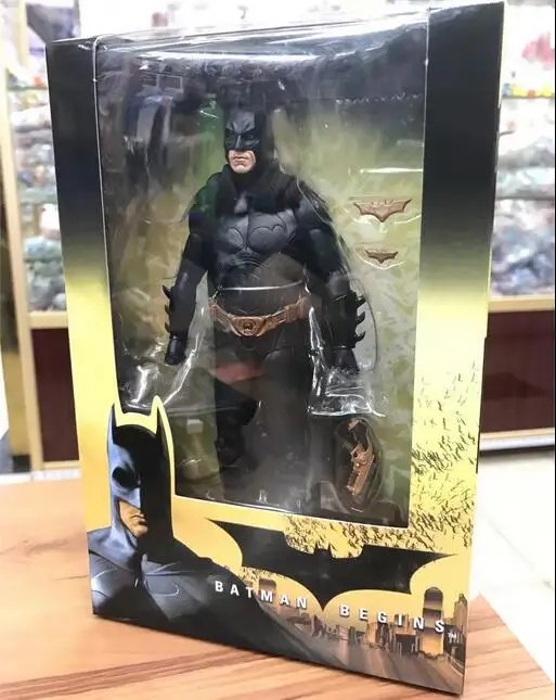 NECA Бэтмен начинается Брюс Уэйн шарнирная подвижная ПВХ экшн фигурка